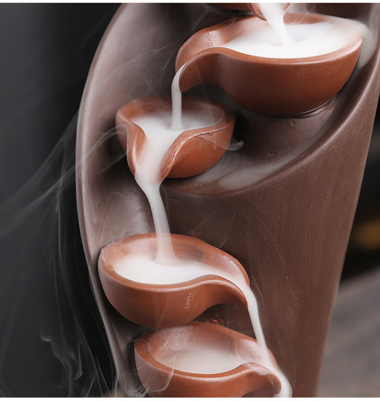 Ceramic Waterfall Incense Cascade