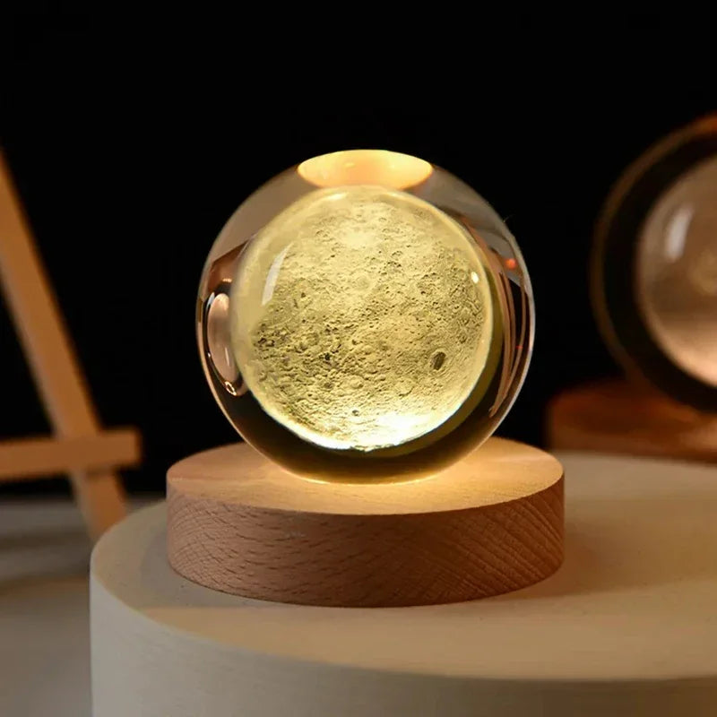 Crystal Sphere with 3D Design
