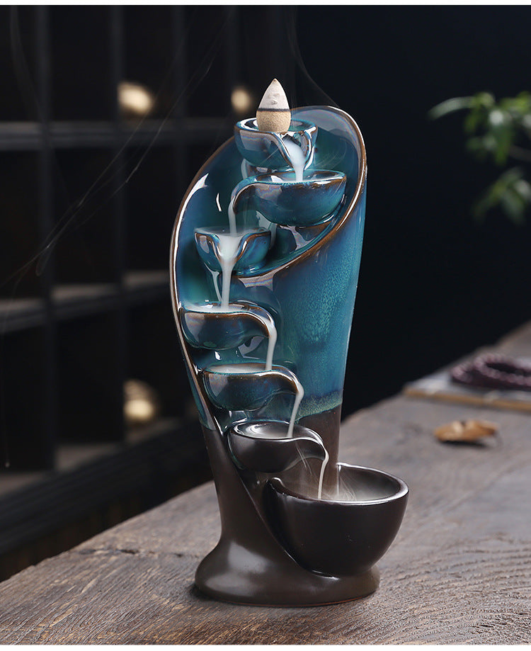 Ceramic Waterfall Incense Cascade