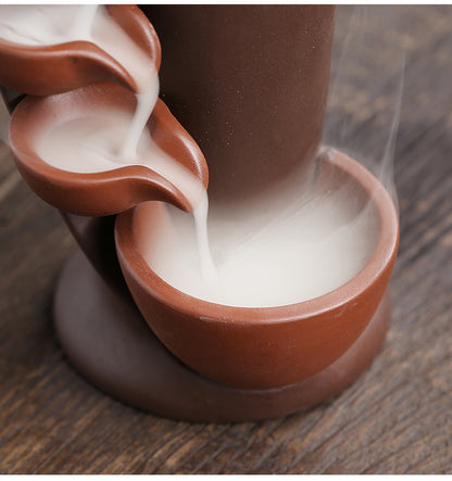 Ceramic Waterfall Incense Cascade