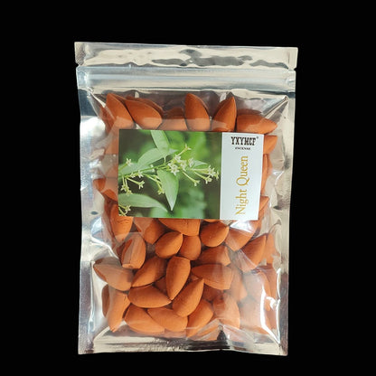 Natural Backflow Incense Cones – 50 pcs