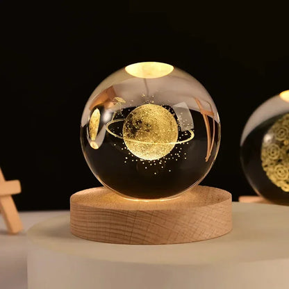 Crystal Sphere with 3D Design
