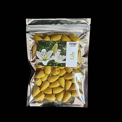Natural Backflow Incense Cones – 50 pcs