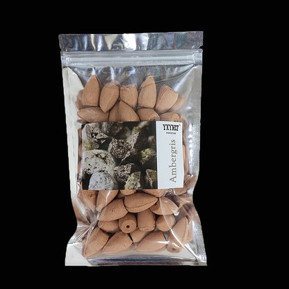 Natural Backflow Incense Cones – 50 pcs