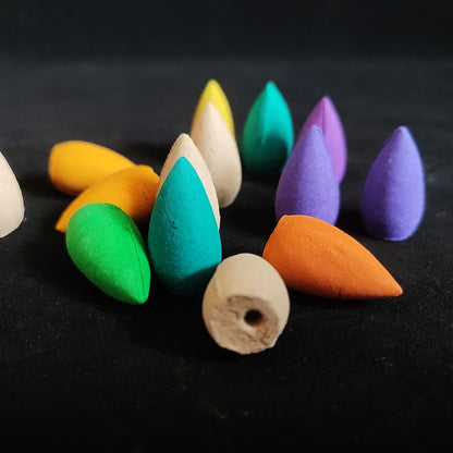 Natural Backflow Incense Cones – 50 pcs