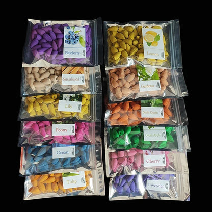 Natural Backflow Incense Cones – 50 pcs