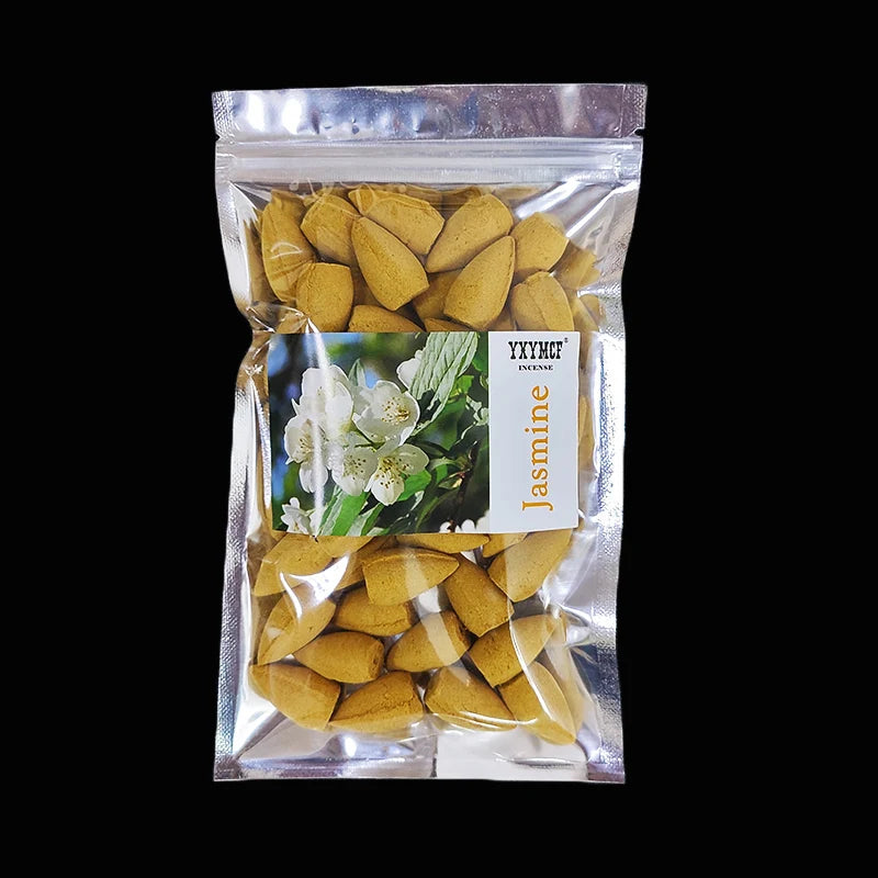 Natural Backflow Incense Cones – 50 pcs