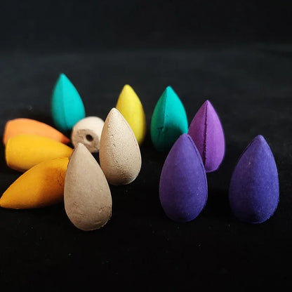 Natural Backflow Incense Cones – 50 pcs