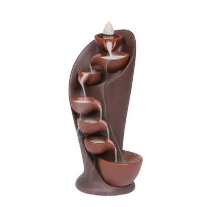 Ceramic Waterfall Incense Cascade